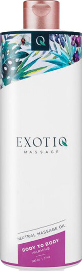 Exotiq Body To Body Neutral Warming Massage Oil 500 ml Exotiq Body To Body Neutral Warming Massage Oil 500 ml