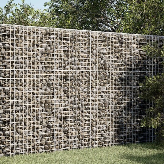 vidaXL Gabion med 5 mm Tråd og 5x5 cm Maske 50x20x150 cm