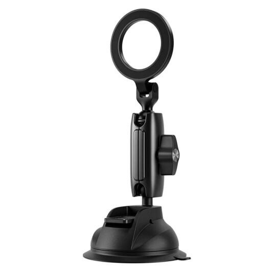 Telesin justerbar mobilholder med sugekopp 360° rotasjon – aluminium sort