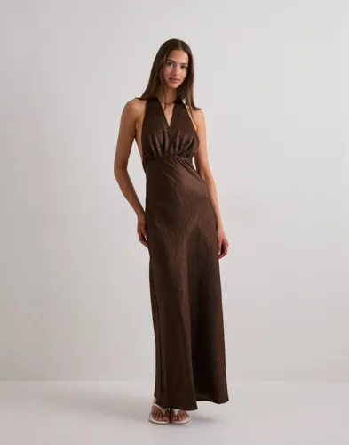 Pieces   Brun   Pcbyrsa Sl Ankle Dress Wvn D2D Pp