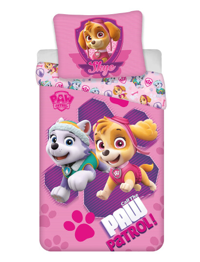 BrandMac Bed Linen Paw Patrol Pp 1105   140X200 70X90 Cm   Pink   140X200.70X90
