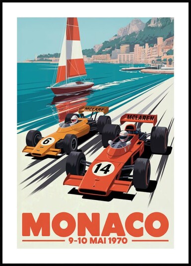 Andreas Magnusson Monaco Plakat Plakat / 50x70cm 
