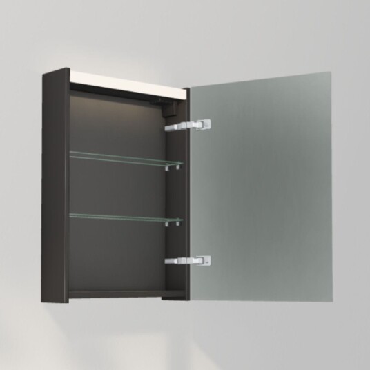 INR Iconic Nordic Rooms Stage 50 Speilskap med Stikkontakt Carbon Grey / 50cm Høyre INR Iconic Nordic Rooms Stage 50 Speilskap med Stikkontakt Carbon Grey / 50cm Høyre