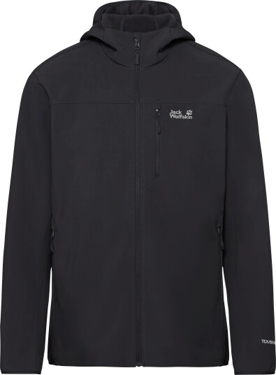 Jack Wolfskin Men"s Wild Winds Hooded Jacket Black M