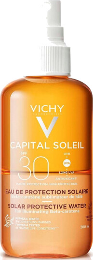 Vichy Capital Soleil Tan Spray SPF 30 - 200 ml med Fuktighetsgivende Egenskaper