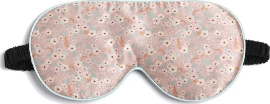 Fan Palm Eye Mask Apple Blossom 100% mulberry silk