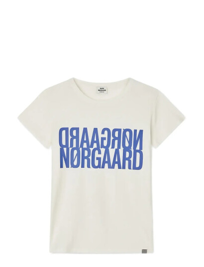 Mads Nørgaard Single Cotton Tuvina Tee   Cream   128