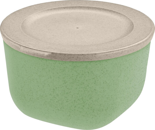Koziol Connect bolle med lokk 1 L biocirkulær termoplast Nature leaf green
