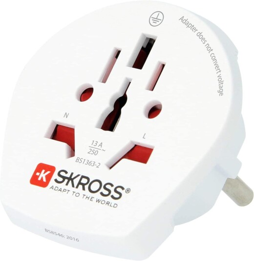 Skross Reiseadapter for Europa Hvit - 1.500211C-1