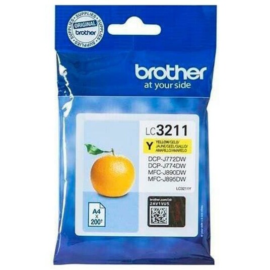Brother Kompatibel Blekkpatron Brother Lc-3211y Gul