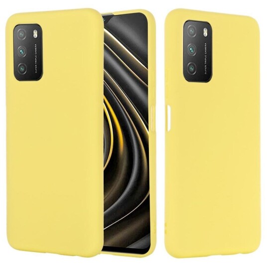 INCOVER Xiaomi Poco M3 Liquid Silikon Deksel - Gul