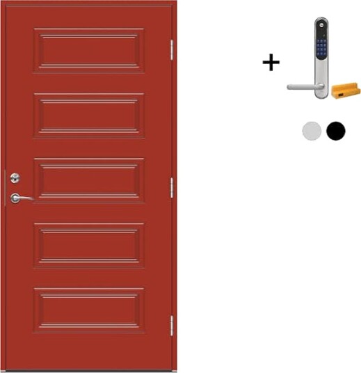 Ytterdør Swedoor Advance-Line Classic Beethoven med Yale Doorman Classic Home