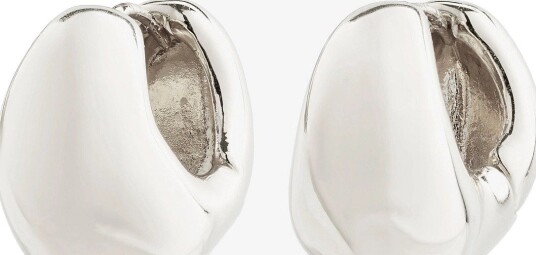 Pilgrim Light Chunky Earrings Silver-Plated - SILVER PLATED - One Size