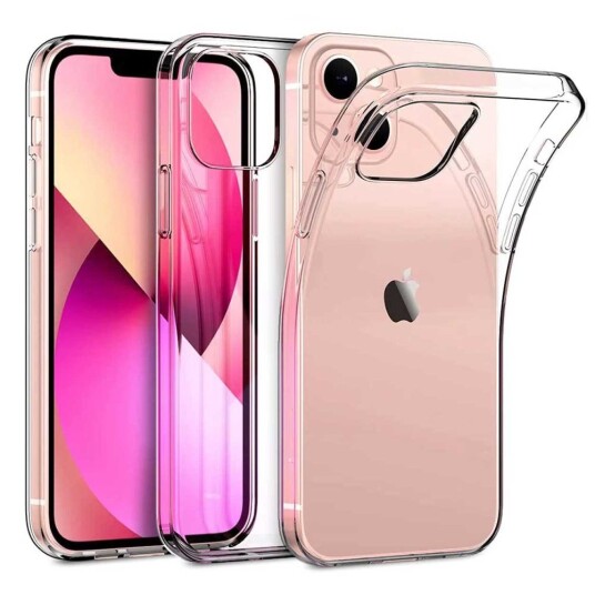 Apple iPhone 14 pluss tynn gjennomsiktig mobilskall gjennomsiktig