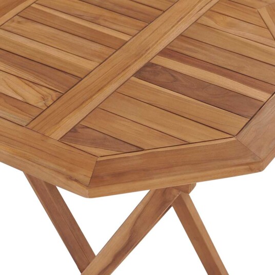 vidaXL Sammenleggbart hagebord 60x60x75 cm heltre teak