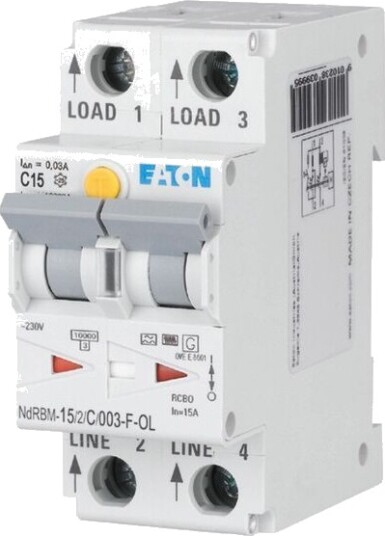 Eaton Jordfeilautomat xDigital NdRBM-15/2/C/003-F-OL Eaton - 1611925