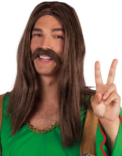Mørk Brun Hippie Løsbart Mørk Brun Hippie Løsbart
