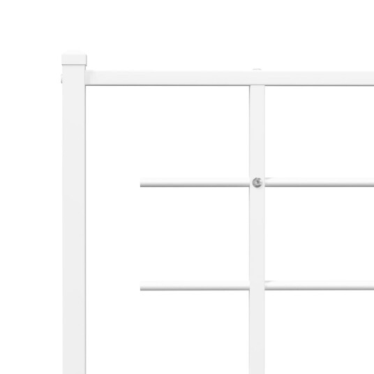  Sengegavl i metall hvit 180 cm 8721012304451