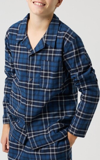 Björn Borg Core Flannel Pyjama Shirt   BB FOREST TARTAN 4   122 128