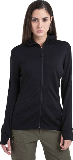 Icebreaker Merino 260 Quantum Long Sleeve Zip Hoodie Dame