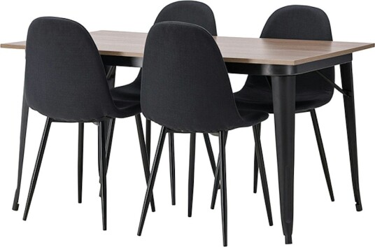 Spisegruppe Venture Home Tempe 140 cm med 4 Polar Stoler