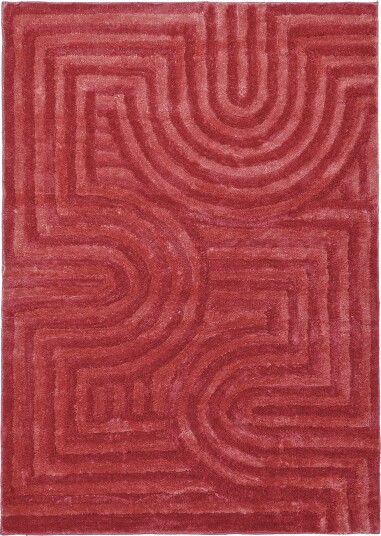 Ryetepper Volos rød/rosa Størrelse: 200 x 290 cm