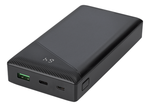 Deltaco Power Bank 20 000 Mah, 3 A/18 W, 74 Wh, 1x Usb-A Fast Charge, 1x Usb-C Pd, Black Deltaco Power Bank 20 000 Mah, 3 A/18 W, 74 Wh, 1x Usb-A Fast Charge, 1x Usb-C Pd, Black