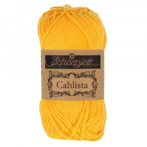 Scheepjes Cahlista Garn Unicolor 208 Yellow Gold