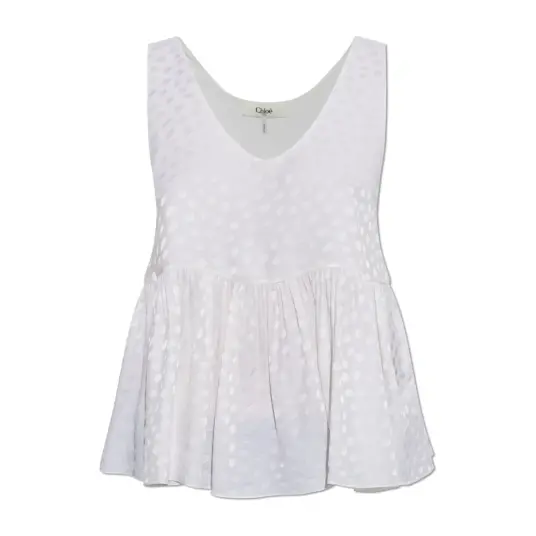 Chloé Dame Topper Hvit M Chloé Dame Topper Hvit M