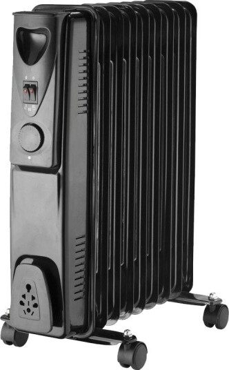 Volteno VO0827 Oljeradiator - 7 ribber, 1500W - Svart