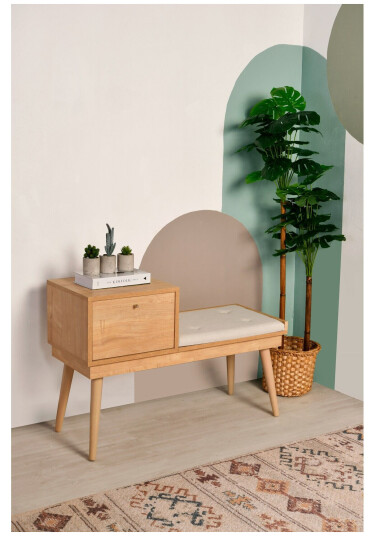 Botkins Skoskap 105 cm Eik/Krem