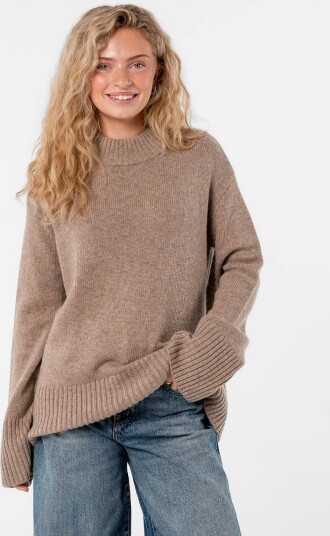 Løøv Maple Oversized Knit Sweater Beige L