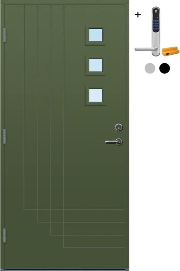Ytterdør Bygg1 Harstad med Yale Doorman Classic Home