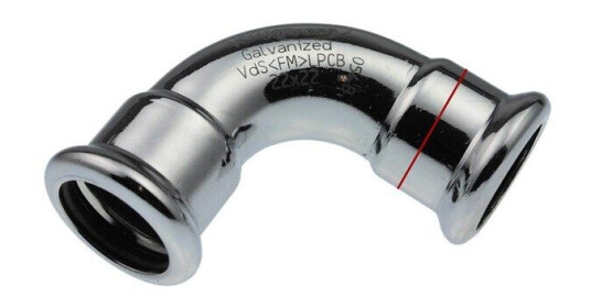 Vsh Fabrieken Xpr carbon elbow 90 deg. ff 54
