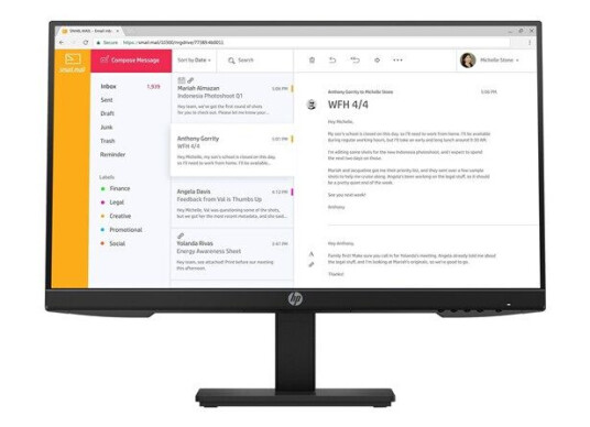 HP P24h G4 24" Full HD IPS PC-skjerm med 75Hz HP P24h G4 24" Full HD IPS PC-skjerm med 75Hz