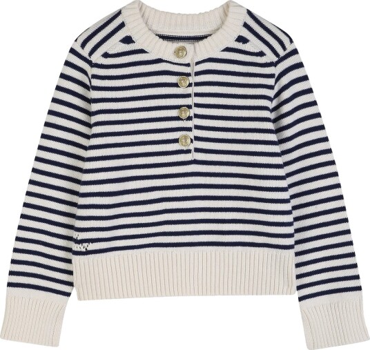 Zadig & Voltaire Genser Strikk Navy/Off Whitestripete Zadig & Voltaire 12 år 152 Genser Blå Hvit Zadig & Voltaire Genser Strikk Navy/Off Whitestripete Zadig & Voltaire 12 år 152 Genser Blå Hvit