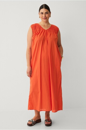 KAFFE Curve   Maxikjole kcThia Dress   Orange