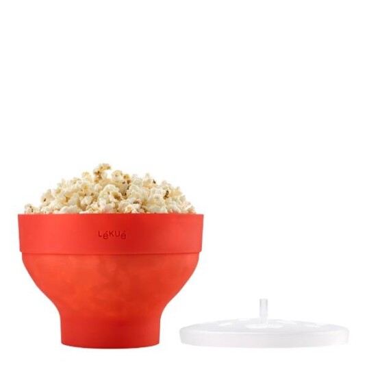 Lékué  Popcorn maker til mikrobølgeovn rød