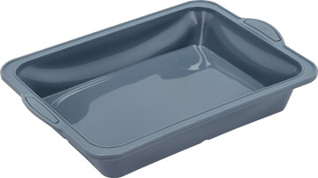 Pecan ildfast form 28 x 21 cm metall/silikon indigo