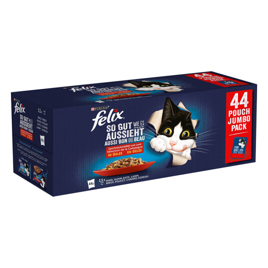 Felix Latz "As good as it looks" i gelé 44 x 85 g - 44 x 85 g Kjøtt