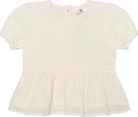 En Fant Top Ss Dobby Cream 128 En Fant Top Ss Dobby Cream 128