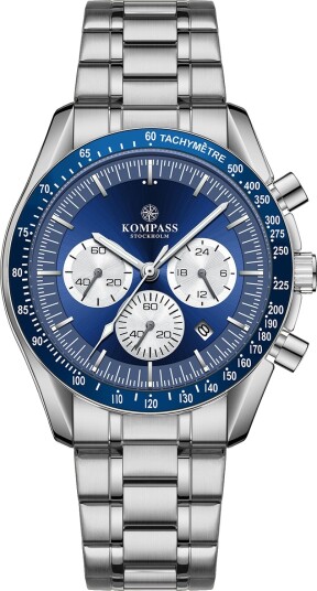 Kompass ChronoSpeed Steel Silver Blue