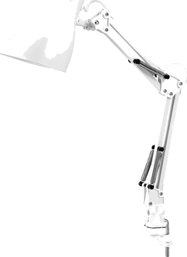 Osram Office klemlampe hvit