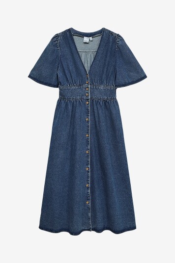 Vero Moda   Denimkjole vmMelaney Blk 2/4 V neck   Blå