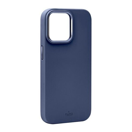 Puro Icon Mag Pro Silikon Mobildeksel Magsafe Kompatibel Blå for iPhone 15 Pro