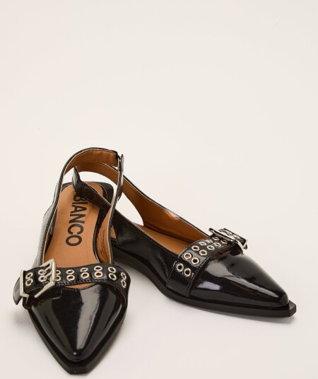 Bianco Biavictoria Slingback Buckle Leather