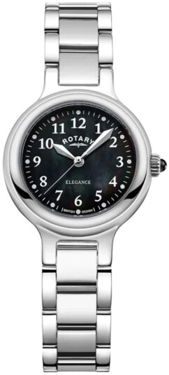 Rotary Dameklokke LB05135/38 Elegance Sort/Stål Ø28 mm