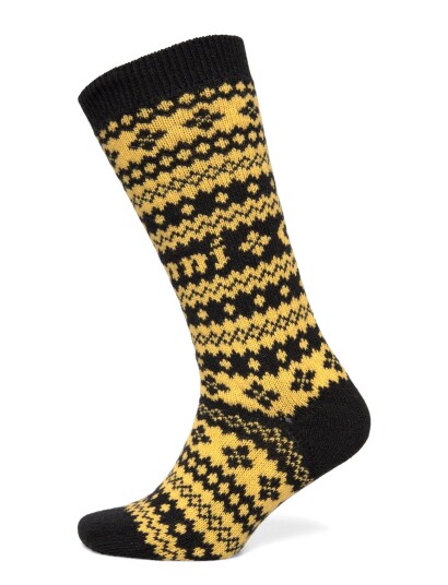 GANNI Wool Jacquard Socks Yellow XS/S GANNI Wool Jacquard Socks Yellow XS/S