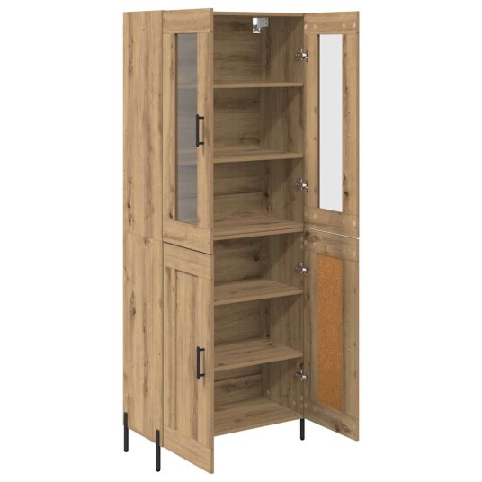 Høyskap Artisan Eik 69,5 x 34 x 180 cm Konstruert tre