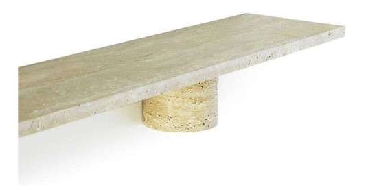 Normann Copenhagen Stein Hylle L120 Travertine Lampemesteren